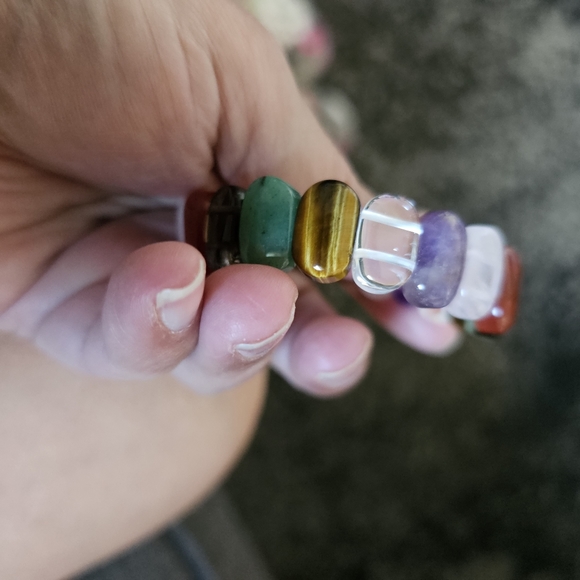 Beautiful natural crystal elastic bracelets. All new. - Picture 2 of 7